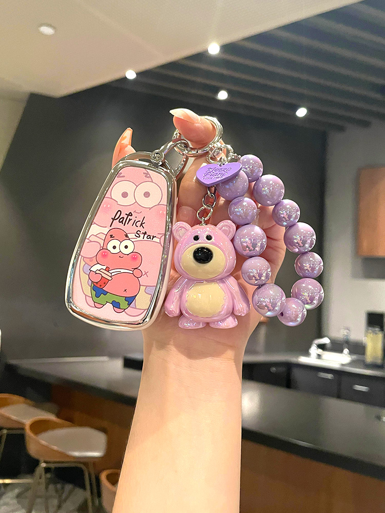 长安欧尚Z6钥匙套新款X7plus欧尚X5可爱女士包蓝鲸版改装汽车壳扣