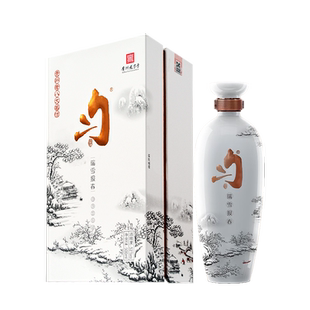 匀酒瑞雪报春坤沙大曲酱香型高档礼盒送礼白酒水口粮纯粮食酒精美