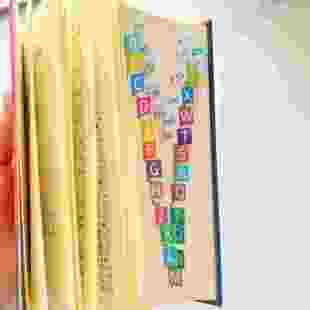 彩色新华字典字母索引贴可书写便签小学生初中生专用分类标签贴纸