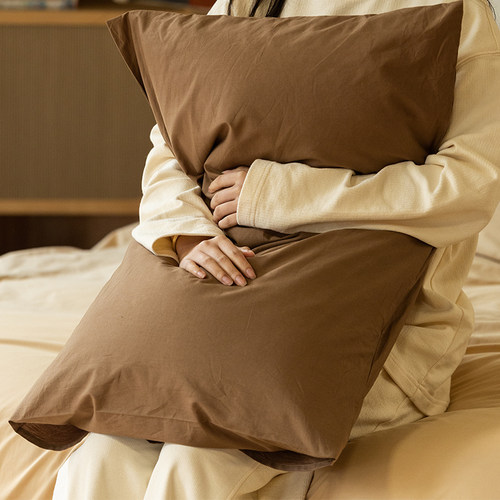 枕套单只装纯棉亲肤芮夫棉麻