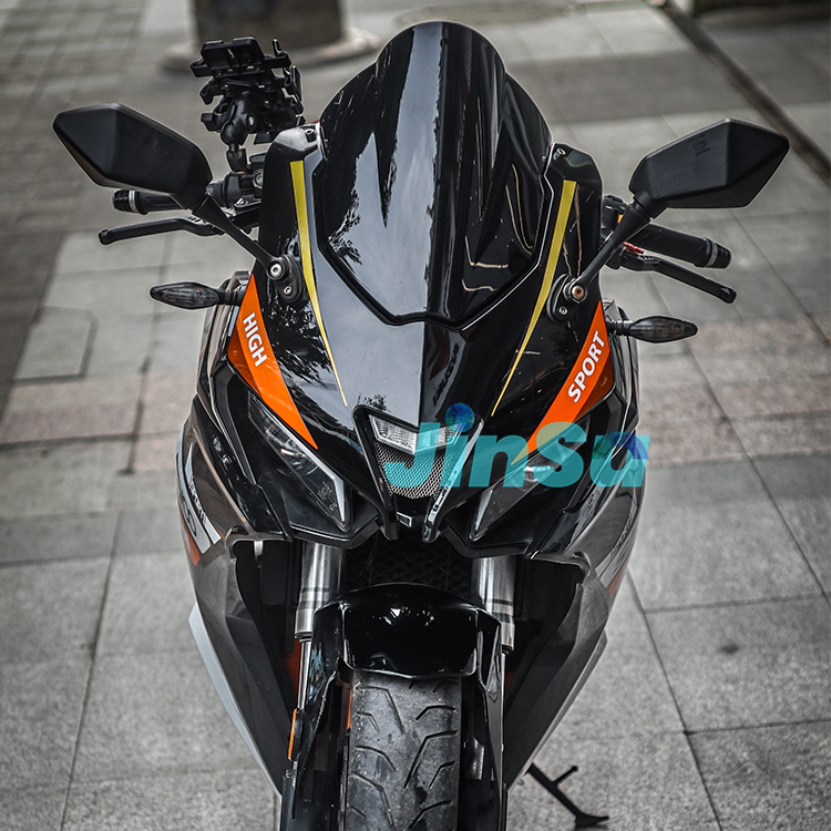 台荣gp1-250r/400r 风挡改装件竞技黑色爆改加高前挡风配件摩托车