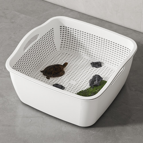 养龟专用盆塑料双层沥水篮