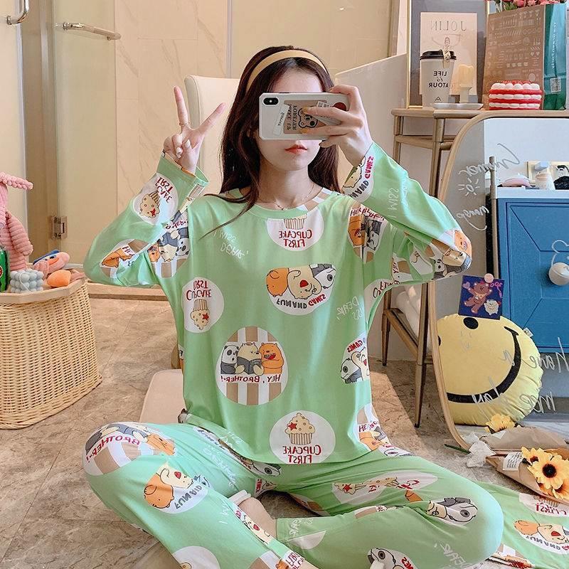 Nightwear Women Pijamas Pajamas set pyjamas ladies Loose