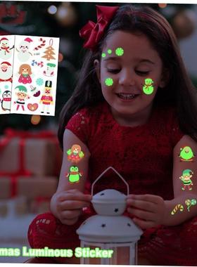 Christmas Luminous Tattoo Sticker Face Sticker Snowflake
