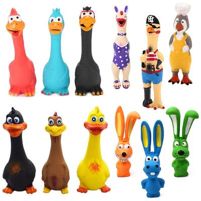 Pets Dog Toys Screaming Chicken Squeeze Sound Toy Rubber Pig
