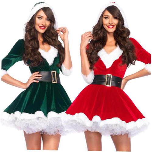 Christmas dress dress show dress 圣诞表演服连衣裙