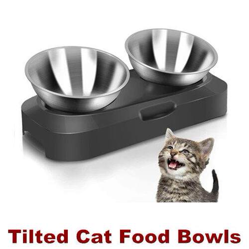 Raised Dog Cat Food Bowl Elevated Pet Dishes Kitty Kitten