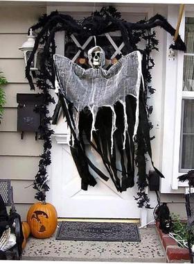 Halloween mesh skeleton decorative props hanging gauze万圣节