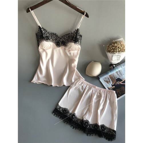 Sexy lingerie Sexy split lace pajamas sexy suit