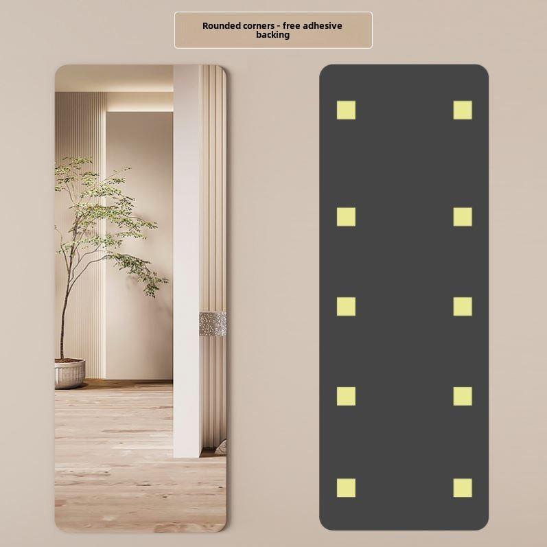 Self-adhesive wall-mounted full-length mirror Makeup mirror