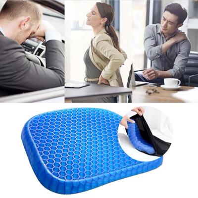 Decompress Gel Seat Cushion Breathable Honeycomb Design For