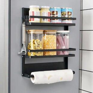 Refrigerator Magnet Shelf Magnetic Spice Rack with