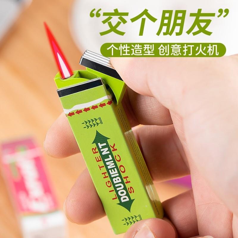 Chewing gum windproof lighter creative gift cigarette lighte