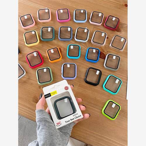 Screen Protector Case for Apple Watch Series 8 7 6 SE 5 4 3