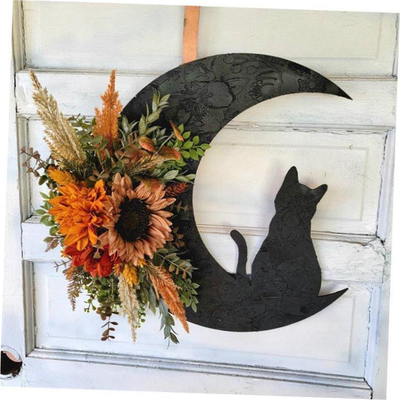 Halloween Moon Cat Garland Halloween decoration gift
