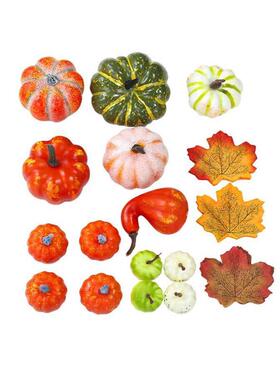 Halloween atmosphere decoration pumpkin maple leaf ornaments
