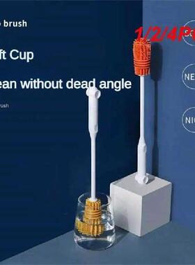 1/2/4PCS Cleaning Brush Tpr Long Handle Comfortable Grip