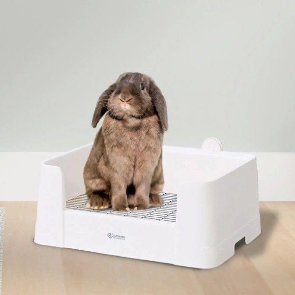 Rabbit Pad Holder Easy to Clean Cute Pet Bedpan for Small