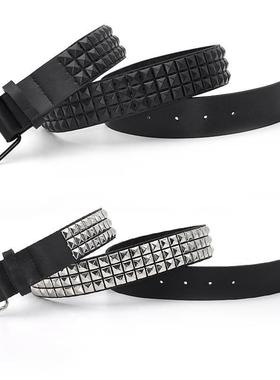 Pyramid Fashion Rivet Belt Men&Womens Studded Belt Punk Roc
