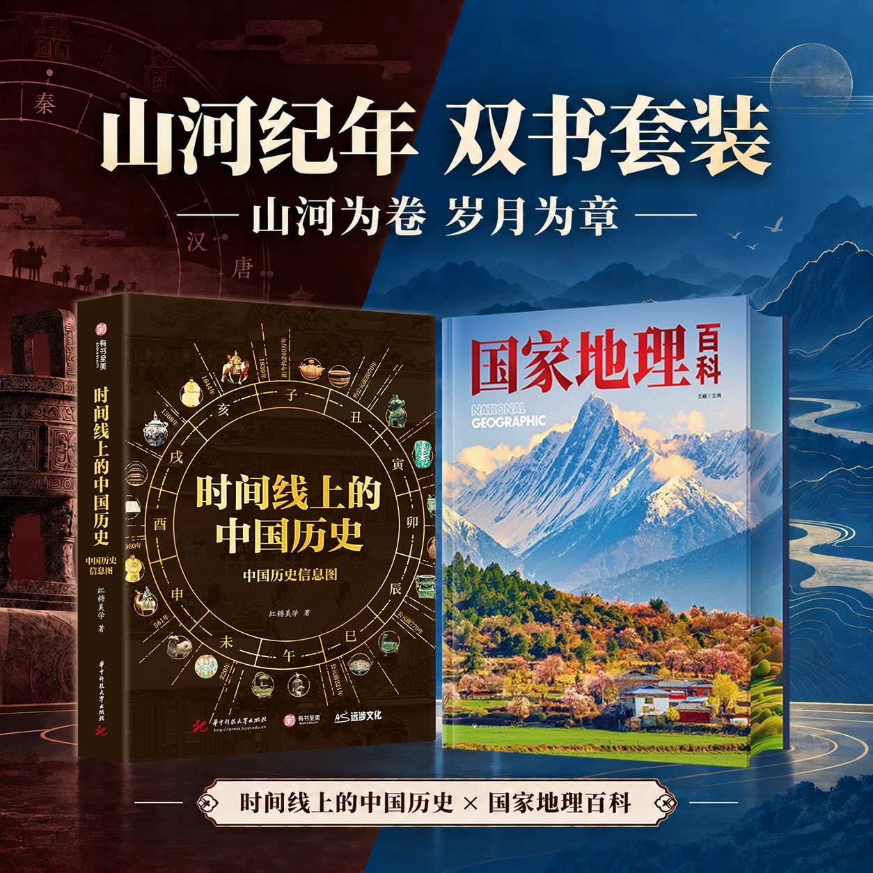 时间线上的中国历史信息图中国家地理百科历朝历代更替大事时间轴年表中小学历史百科全书图文知识要点课外阅读历史大事图解音频课