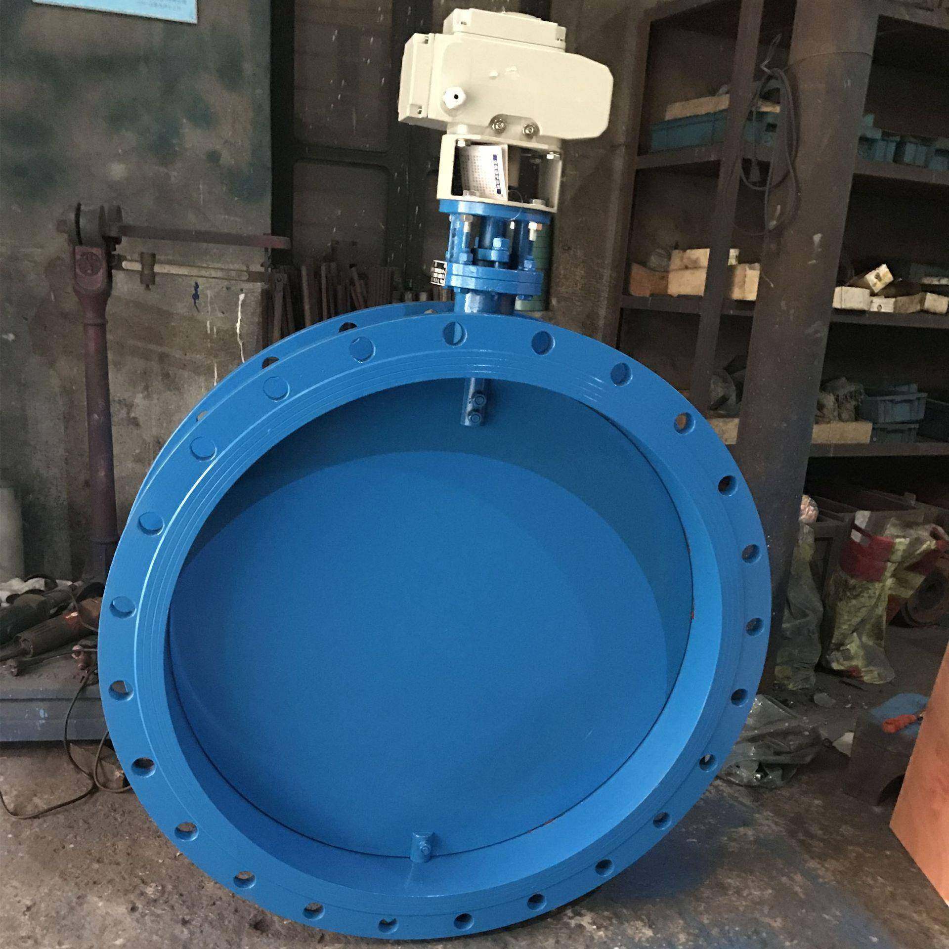 【家直销】手动碳钢法兰式通风蝶阀d341w-6c dn80 0高品质保厂证