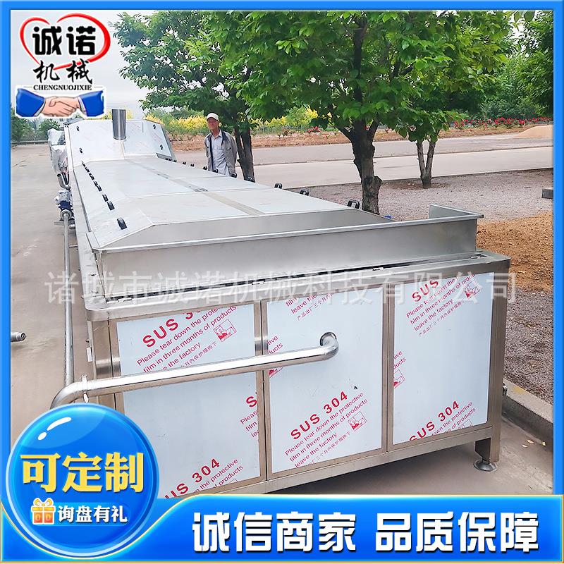 新鲜线绿叶菜杀青机 笋漂烫流水 片藕藕带清洗漂竹烫设备