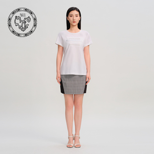 LOGO印花圆领基础T恤 款 blood&glitter 璞德格骊春夏简约百搭修身