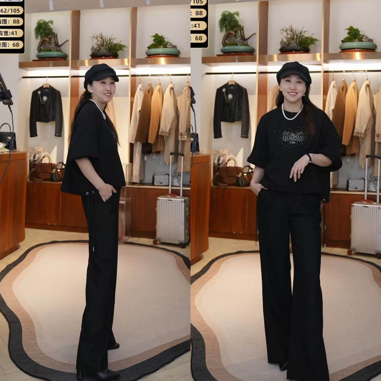 百搭直筒裤通勤松弛感廓形