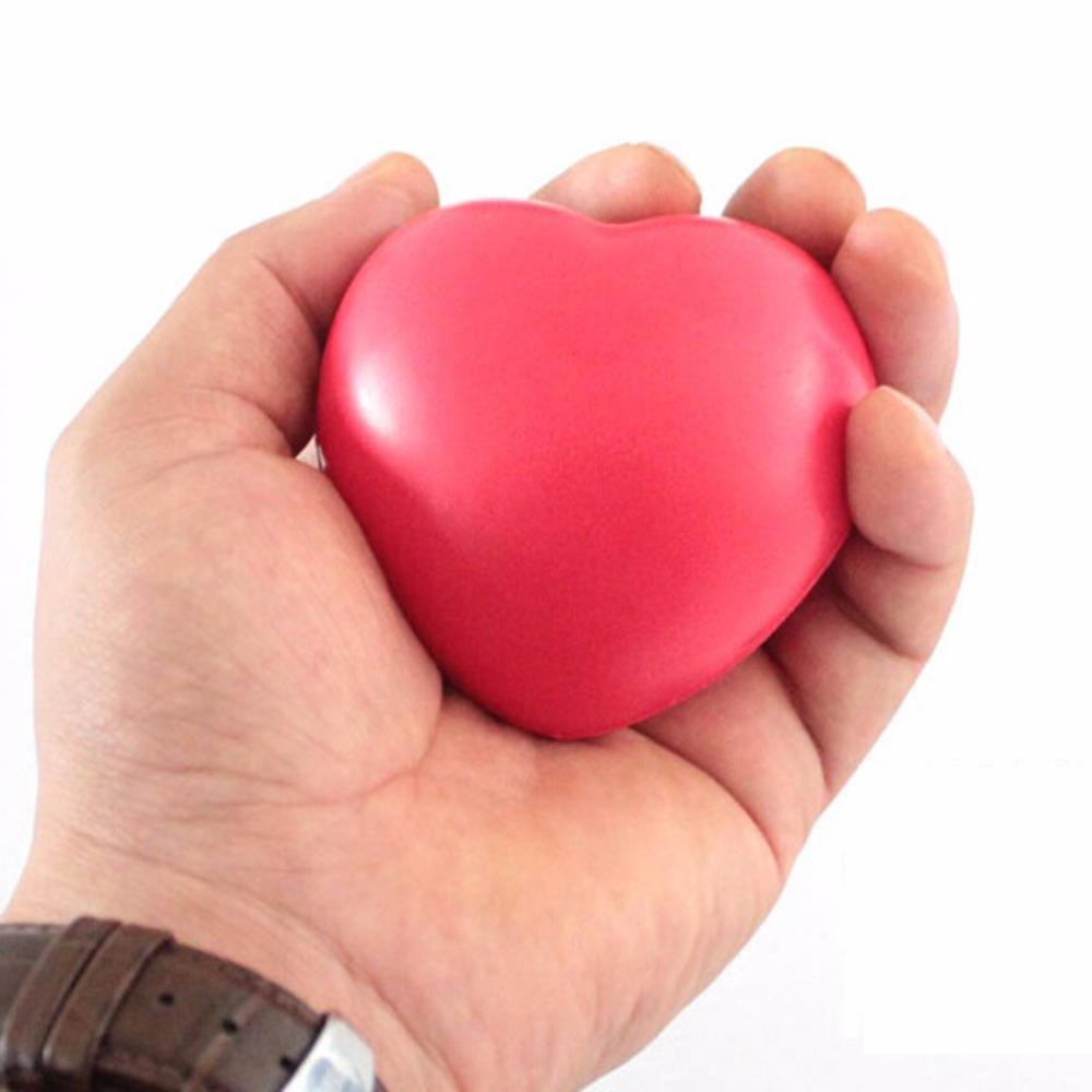 Small Heart Shaped Stress Relief Ball Exercise Stress