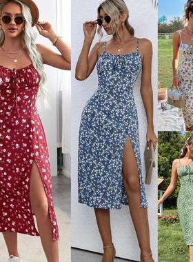 summer dress women dresses maxi beach ladies plussize red