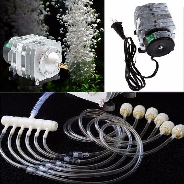45L/min 25W Electromagnetic Air Compressor Aquarium Fish