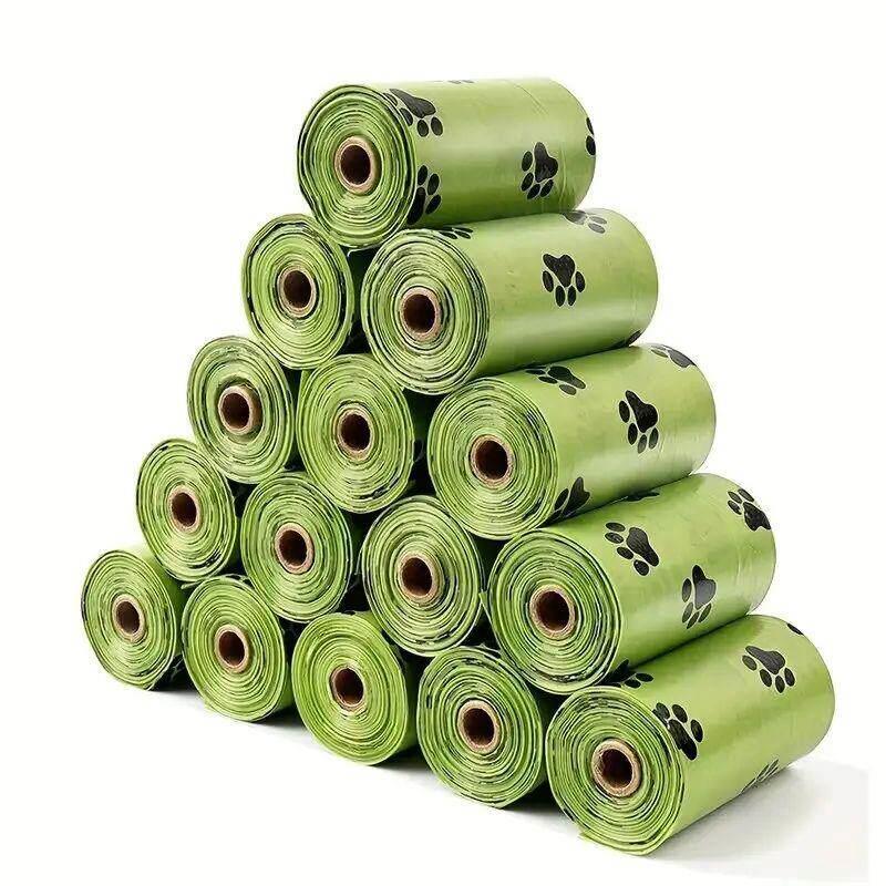 8/16Rolls Thick Dog Poop Bags, Leak Proof Pet Waste Bag - 实物图