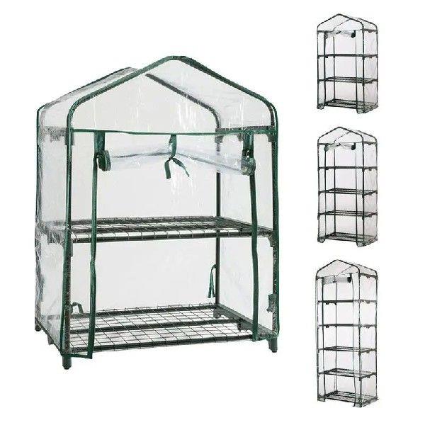 Mini Greenhouse Cover Indoor Outdoor Clear PVC Plant Green