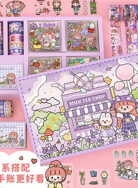 waterproof asthetic stickers sticker set 日韩可爱贴纸樱花