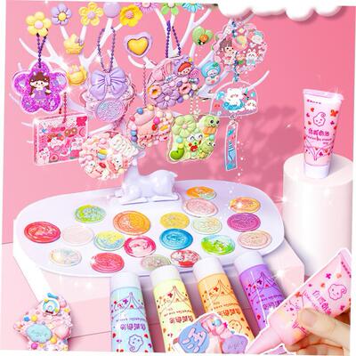 Cream gum Guka set diy material Quicksand Guka stickers贴纸