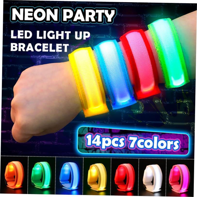 LED Glow Bracelets Light Up Glow in The Dark Party Supplies