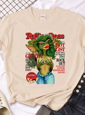 Gremlins top women Japanese t shirt female manga clothes