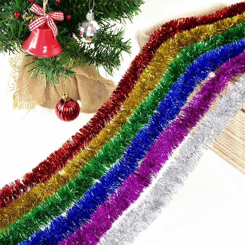 230cm Foil Tinsel Ribbon Garland for Christmas Decoration Xm
