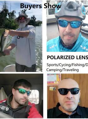 Fashion Polarized Sports Sunglasses With Chain Men Women Bra