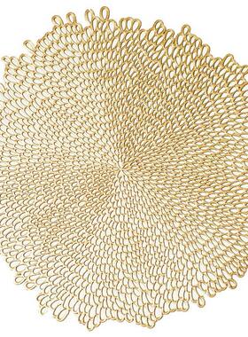 4 Pack Gold Sliver Placemat Kitchen and Dining Table Mats