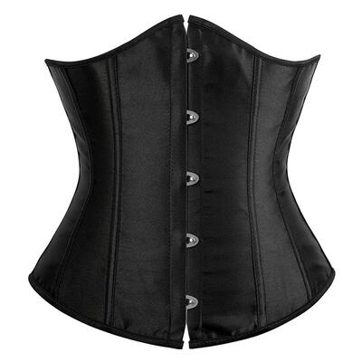 Corset Mujer Satin Underbust Korset Gothic Korsett For Women