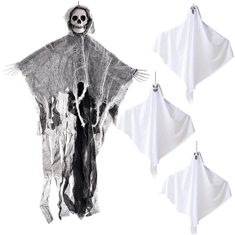 Halloween Hanging Skull Ghost Haunted House Decoration Horro