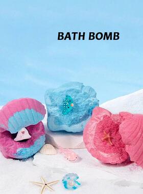 140g Bath Bomb Kids With Toys Bath Bubble Balls Spa Shower E
