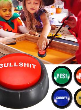 Talking Button Bullshit Maybe No Sorry Yes Sound Button Toys