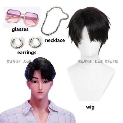 Anime Movie Demon KPOP Saja Boys Jinu Cosplay Wig Glasses Ea