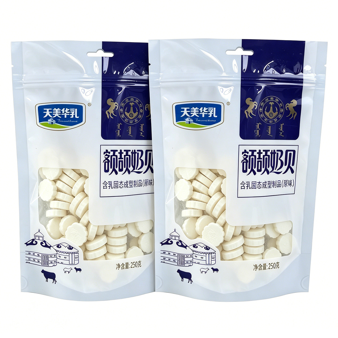 天美华乳额吉奶贝内蒙古特产草原休闲零食原味包装奶香