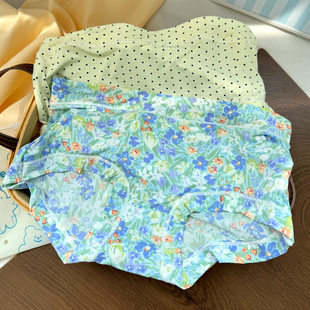 滑溜溜~冰丝内裤女生无痕中腰牛奶丝日系可爱透气三角裤透气薄款