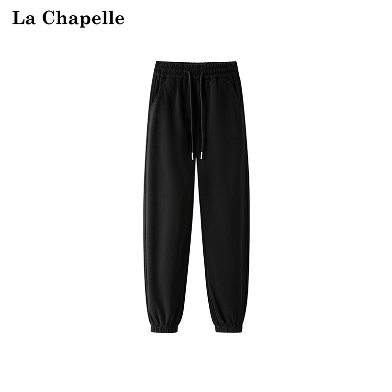 拉夏贝尔/La Chapelle秋季小个子松紧腰束脚加绒哈伦卫裤休闲裤子属于什么档次？
