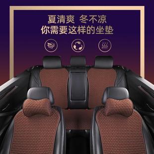 米色单个主驾驶半包布艺后排四季 汽车坐垫亚麻冬季 通用小蛮腰座垫