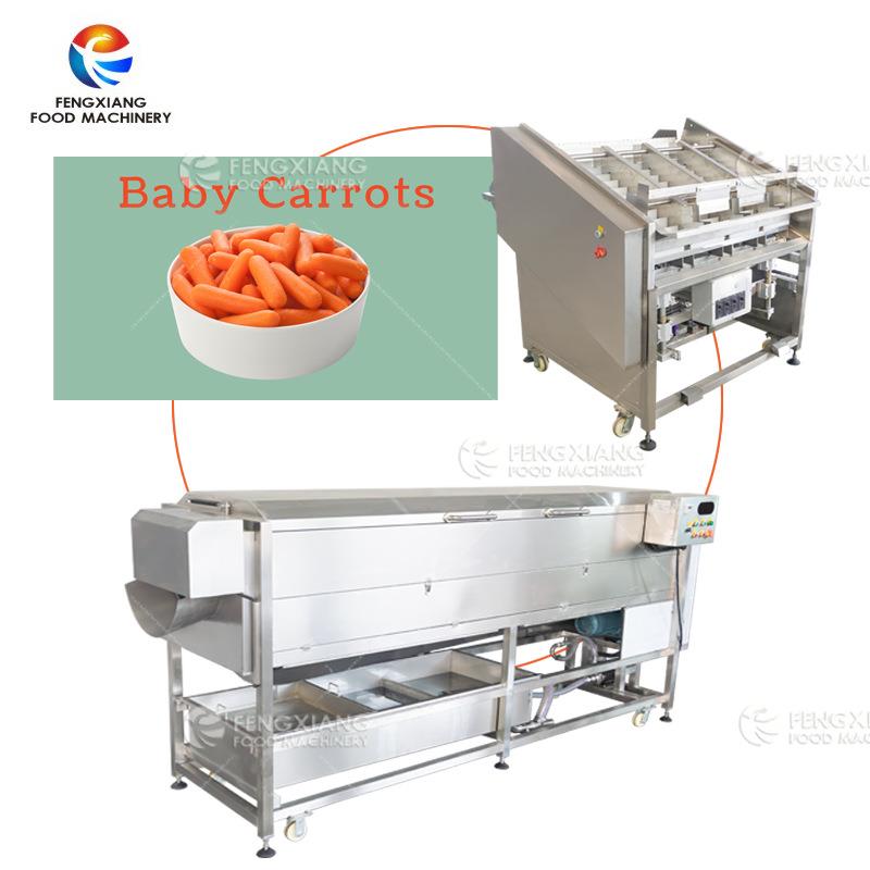 螺旋清洗脱皮机胡萝卜根茎类去皮毛刷清洗胡萝卜泥土